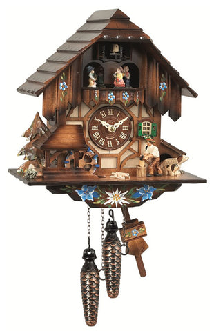 Cucu Vicenza with Cat' Cuckoo Clock (Yellow & Grey) by Pirondini - Cuckoo  Collections