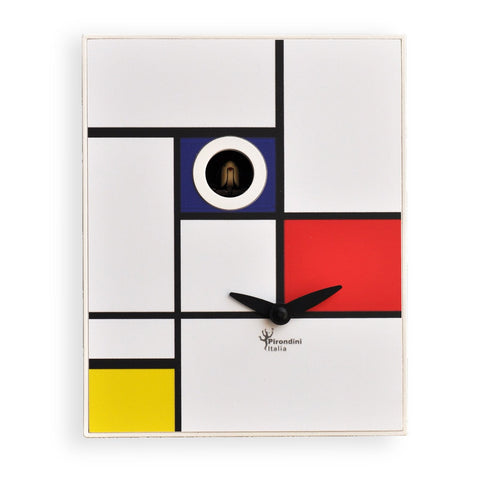 OROLOGIO CUCU MODERNO, Pirondini, Around Mondrian, Home Design Cuckoo  Clocks EUR 229,00 - PicClick IT